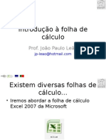 Introdução À Folha de Cálculo