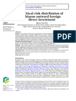 Political Risk Distribution of Chinese Outward FDI