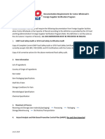 FSVP - Standard - Documentation Requirements For Costco Wholesale