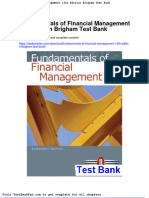 Fundamentals of Financial Management 13th Edition Brigham Test Bank