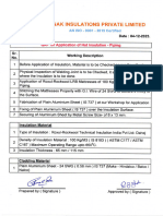 QAP For Application of Hot Insulation Piping