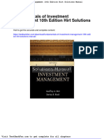 Fundamentals of Investment Management 10th Edition Hirt Solutions Manual