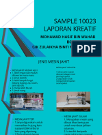 Laporan Kreatif Sample SFP