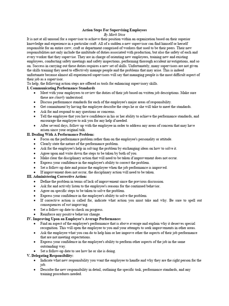 Action steps for supervising employees download free pdf