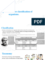 A3.2.1 Need For Classification of Organisms