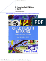 Child Health Nursing 3rd Edition Bindler Test Bank