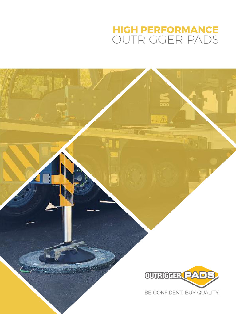 Outriggerpads Brochure 2021 PDF Crane (Machine) Polyethylene