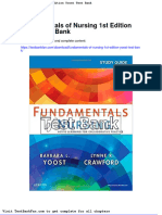 Fundamentals of Nursing 1st Edition Yoost Test Bank