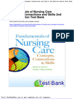 Fundamentals of Nursing Care Concepts Connections and Skills 2nd Edition Burton Test Bank