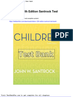 Children 12th Edition Santrock Test Bank