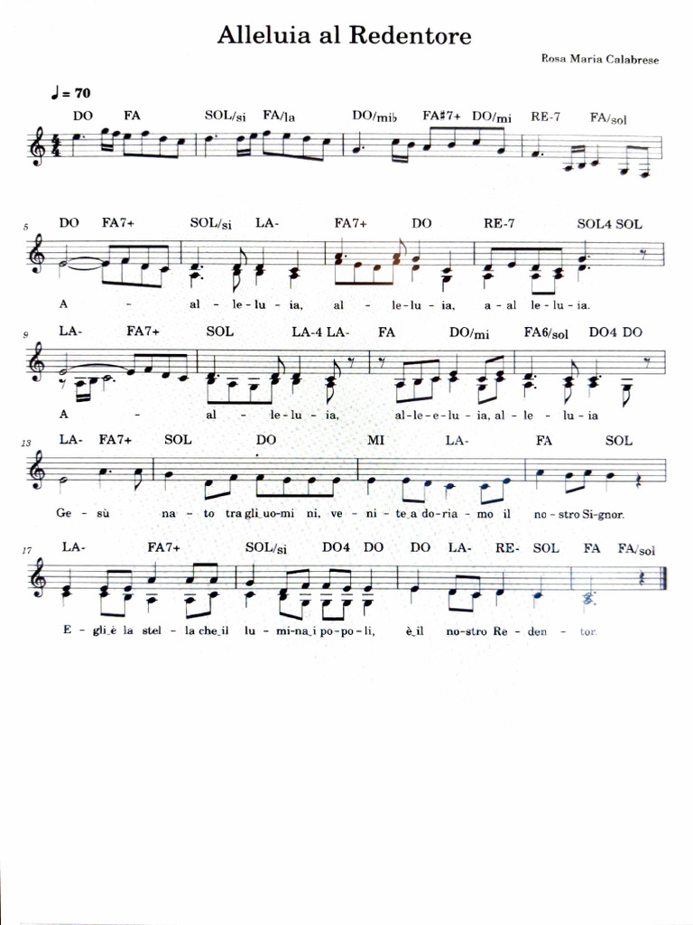 Alleluia (Al Redentor) DO+ | PDF