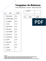 Jadwal Pengajian Ar-Rahman: RT 06 RW III Perum Pondok Raden Patah I, Sriwulan - Demak 2023 - 2024