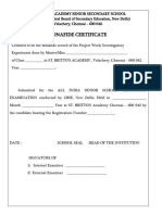2 Bonafide Certifcate For Investigatory Project