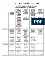 BUSINESS AND ENTREPRENUERSHIP FINAL TIMETABLE New