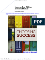 Choosing Success 2nd Edition Atkinson Solutions Manual