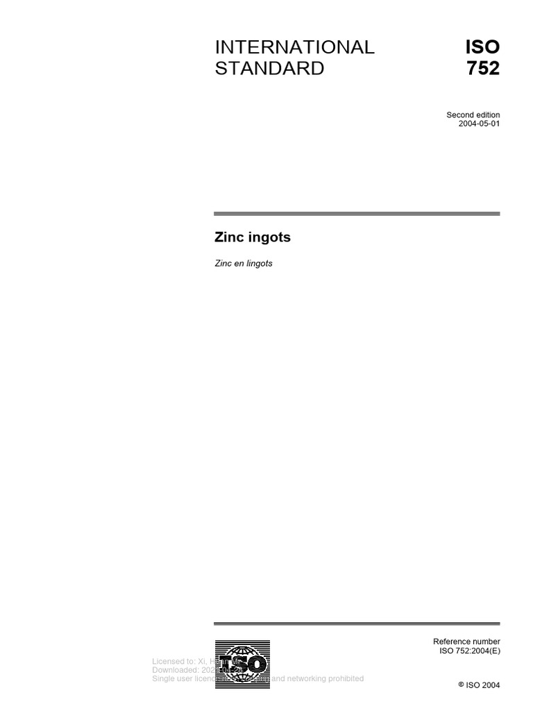 Iso - 752 | PDF