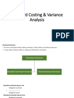 Standard Costing Variance Analysis 4 Overhead Variance