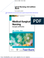 Medical Surgical Nursing 3rd Edition Dewit Test Bank