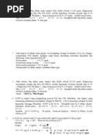 Contoh Soal Kimia Analitik 2