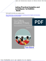 Global Marketing Practical Insights and International Analysis 1st Edition Farrell Test Bank