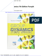 Group Dynamics 7th Edition Forsyth Test Bank