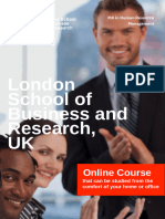 MA in Human Resource Management - Delivered Online by LSBR, UK