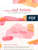 Jose Joya Ang Kiukok Jeremias Elizalde Navarro Natl. Artists