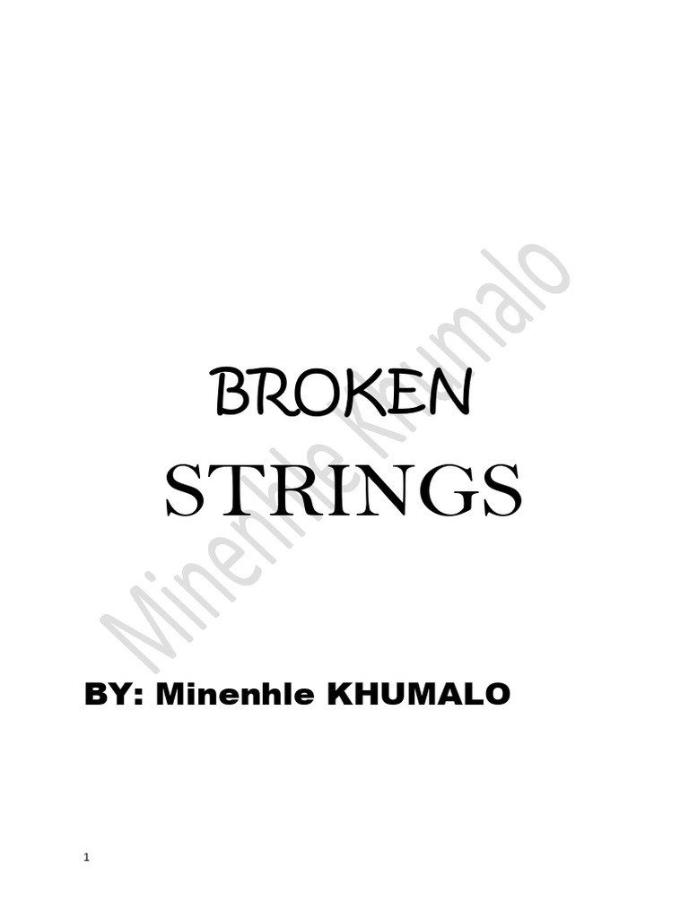 Broken Strings PDF