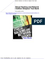 Hands On Ethical Hacking and Network Defense 1st Edition Simpson Test Bank