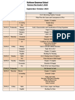 Foundatong Igcse Revision Plan