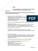 Варианты завтраков на 10 дней