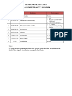 Rundown Kegiatan Classmeeting