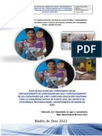 Plan de Ejcucion Componente Social Puerto AZUL