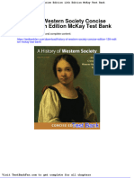 History of Western Society Concise Edition 12th Edition Mckay Test Bank
