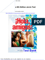 Hola Amigos 8th Edition Jarvis Test Bank