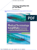 Medical Terminology Simplified 5th Edition Gylys Test Bank