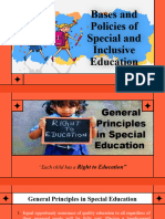 Policies and Legal Bases of Inclusive and Special Education