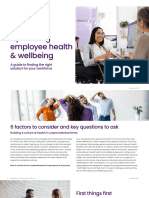 Guide - Optimising Employee Health and Wellbeing