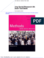 Methods Doing Social Research 4th Edition Jackson Test Bank