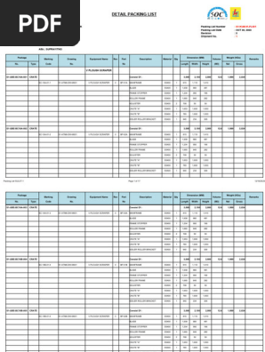 Packing List - Vps s1