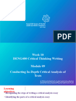 نسخة Week 10 PPT DENG400 Critical Thinking Writing Module 09