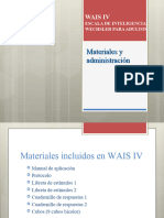 WAIS IV Materiales y Aplicación