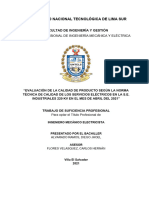 Universidad Nacional Tecnológica de Lima Sur: Escuela Profesional de Ingeniería Mecánica Y Eléctrica