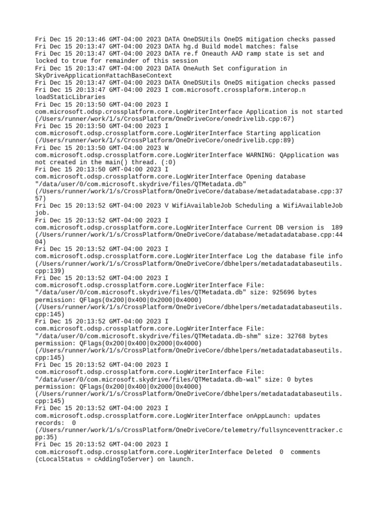 LogWriter Initialization and Status Logs | PDF | Computer File | Databases