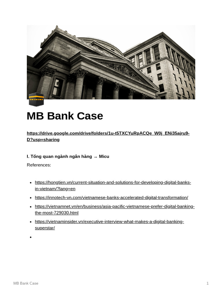 MB Bank Case | PDF