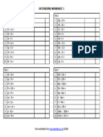 Factorising 1