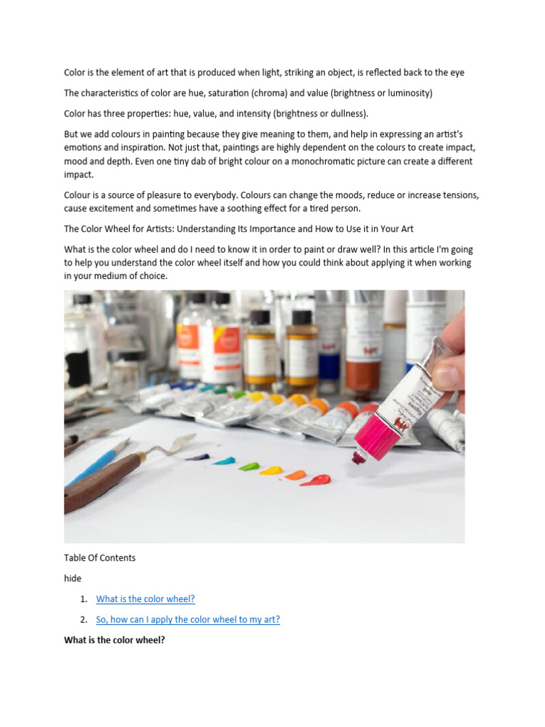 PAINTING PDF Paint Color