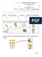 Grade 1 - Finalterm1 - Science