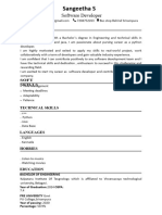 Sangeetha S Resume PDF