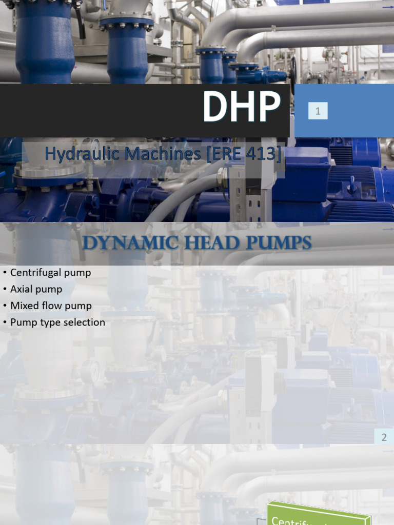 2 Dynamic Head Pumps PDF Pump Chemical Equipment
